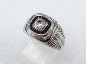 クリスタル　エナメル　指輪(16号)